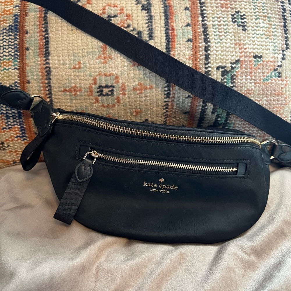 Black Nylon Kate Spade Belt Bag